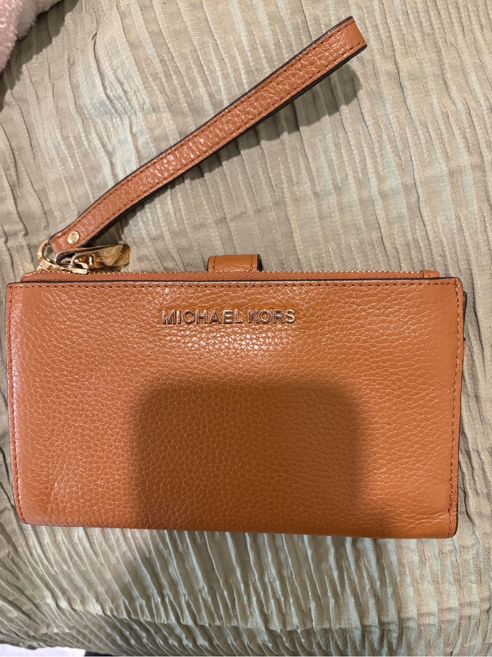 Michael Kors Pebbled Leather Wristlet